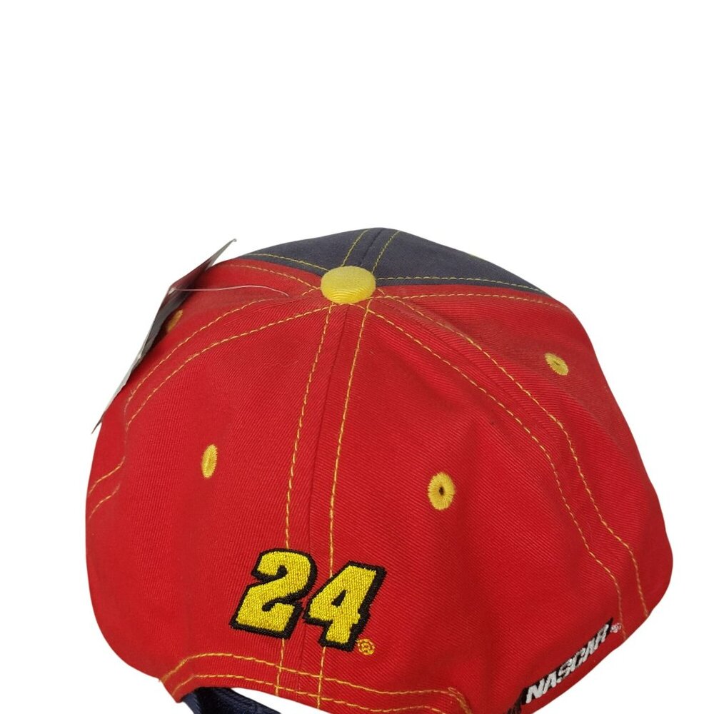 NEW Jeff Gordon 24 Nascar Blue Red Hat Baseball Cap Chase Authentics - Picture 6 of 11